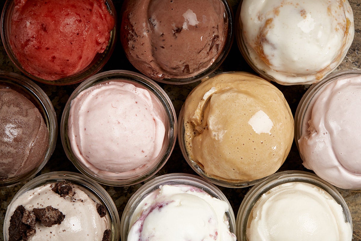 Bulk top ice cream